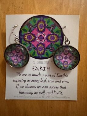 Mandala Earrings - Earth